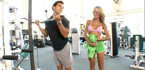  Nice titted Capri Cavalli seduces her trainer and gets a private workout